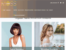 Tablet Screenshot of modernorganicsalon.com